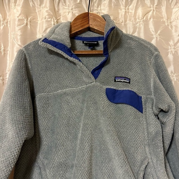 Patagonia Re-tool Fleece Pullover Gray 1/4 Snap Sweatshirt - Picture 2 of 11